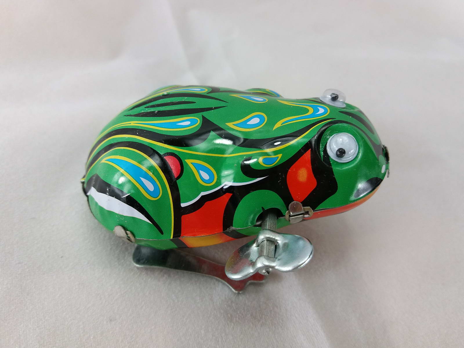 Blechspielzeug - Blechfrosch mit Augen