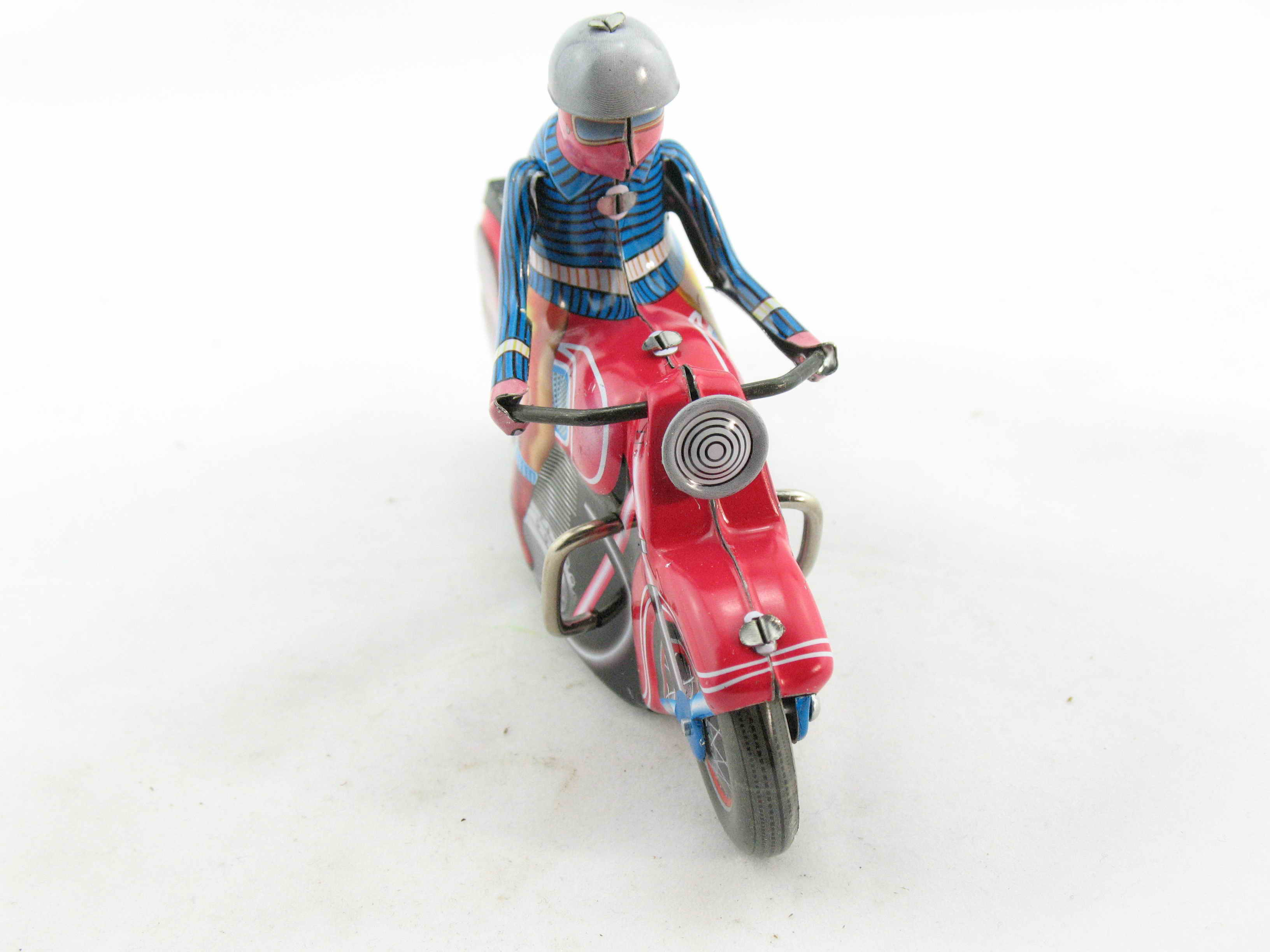 Blechspielzeug - Motorrad solo rot, TCO Nachbau