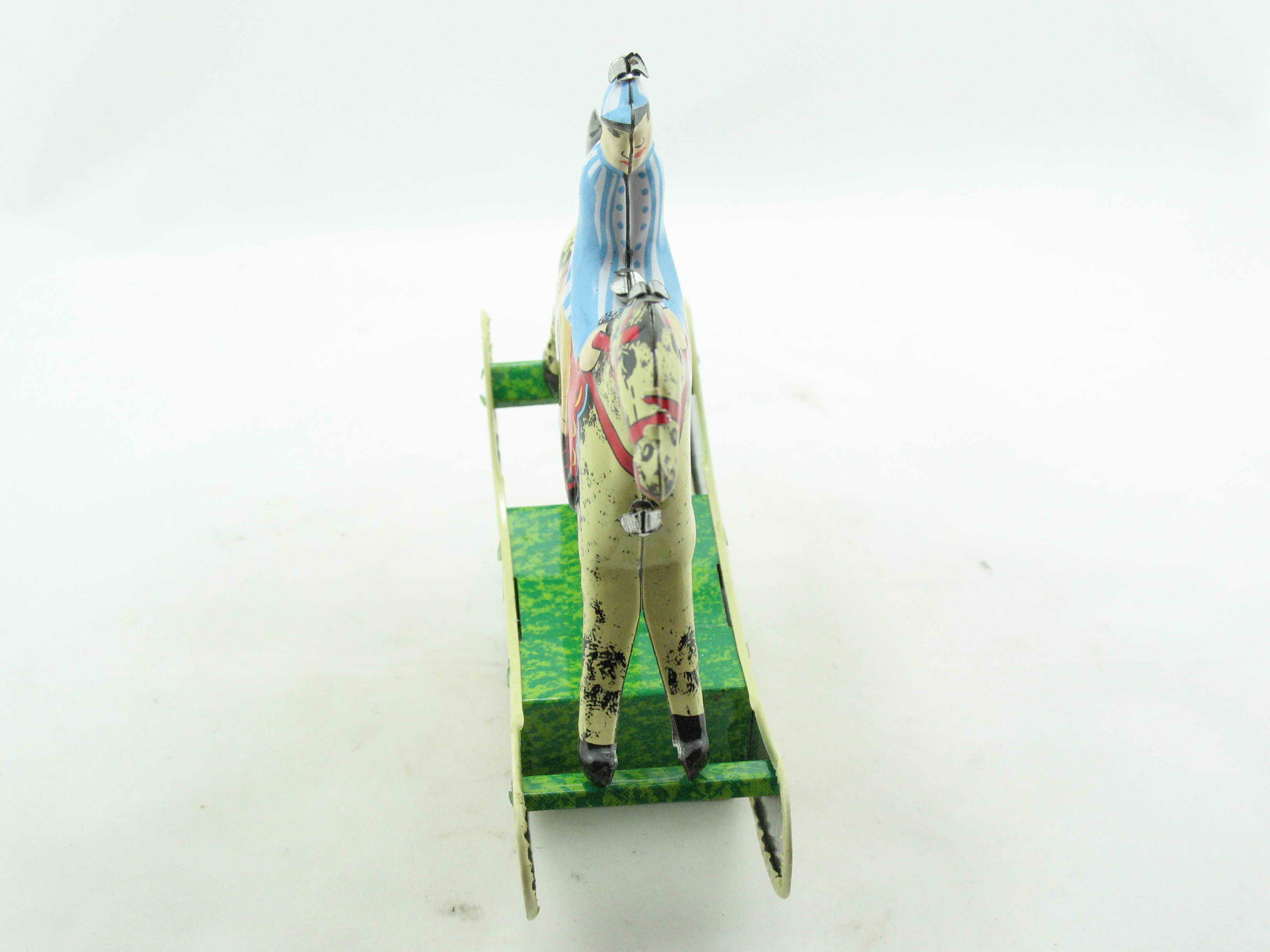 Blechspielzeug - Reiter auf Schaukelpferd, Rocking Horse