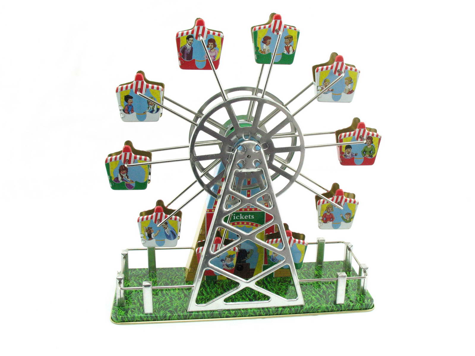 Blechspielzeug - Riesenrad mit Musikspieluhr