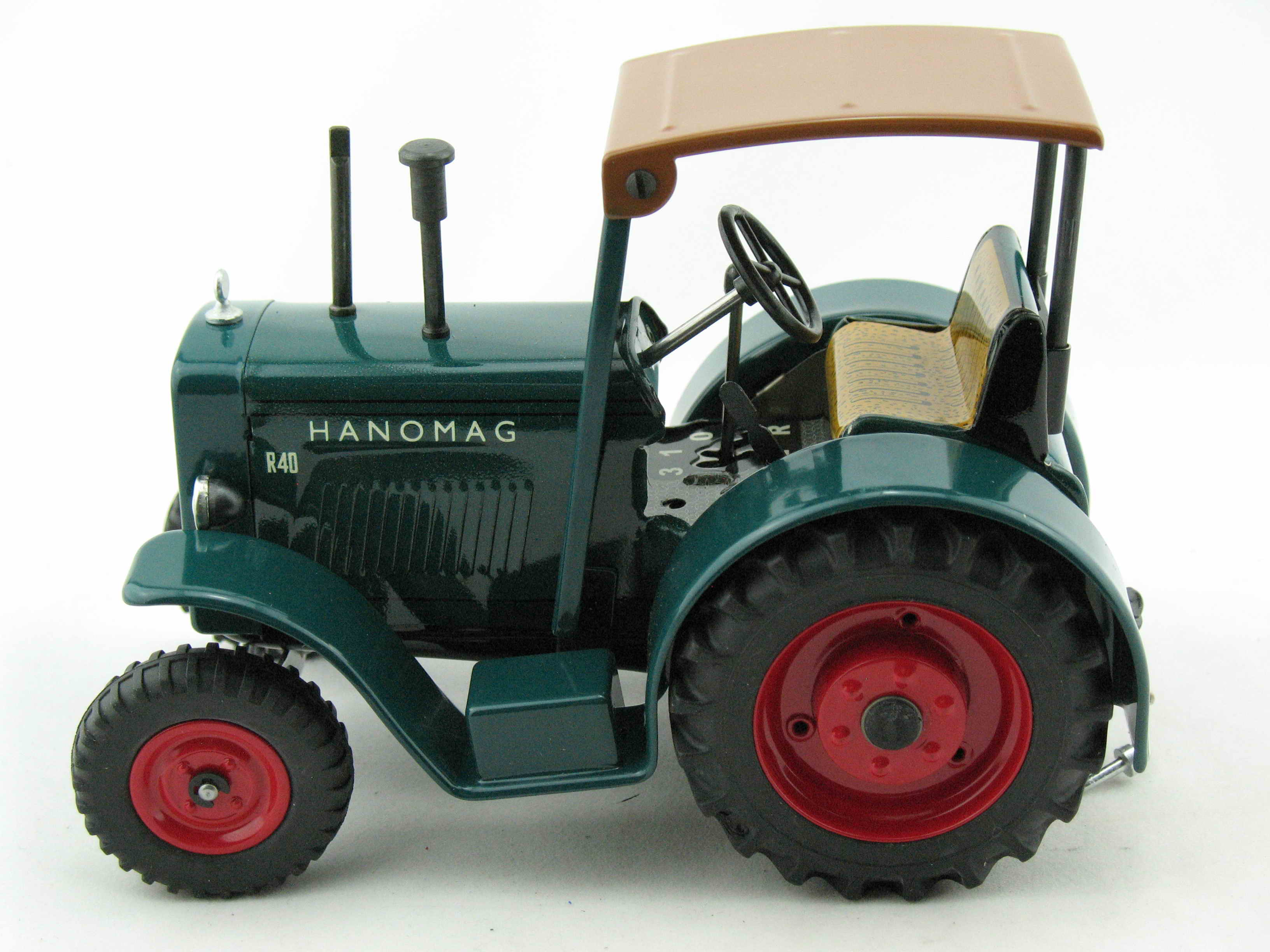 Traktor Hanomag R40, türkis, Neuheit 2015, von KOVAP - Blechspielzeug