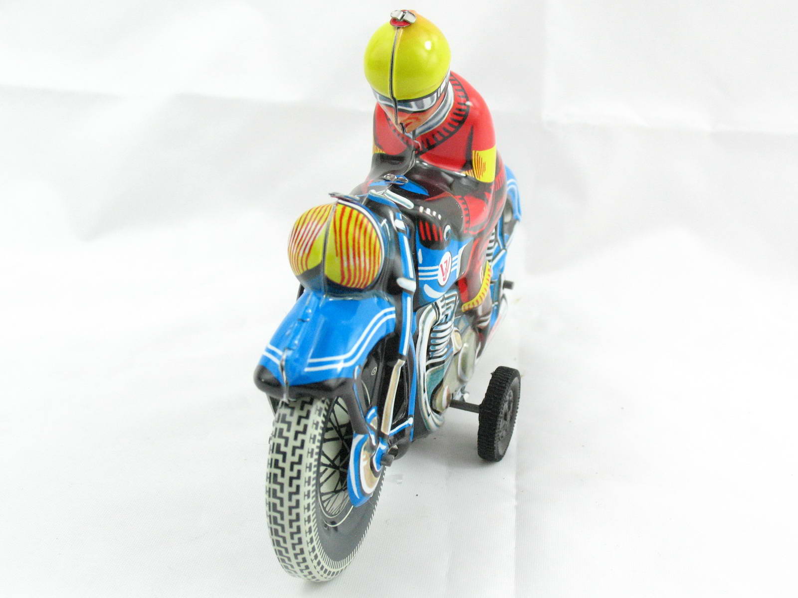 Blechspielzeug - Motorrad blau, made in Germany