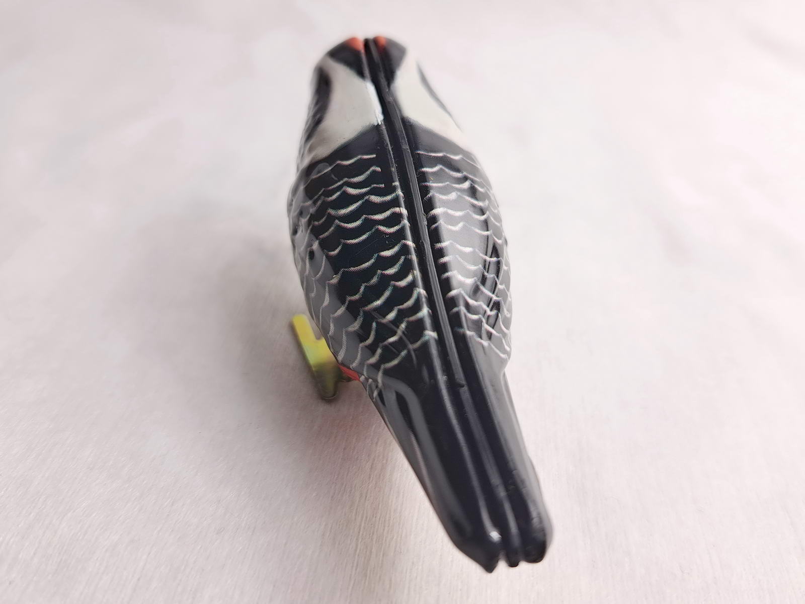 Blechspielzeug - Pickvogel zum Aufziehen, schwarz