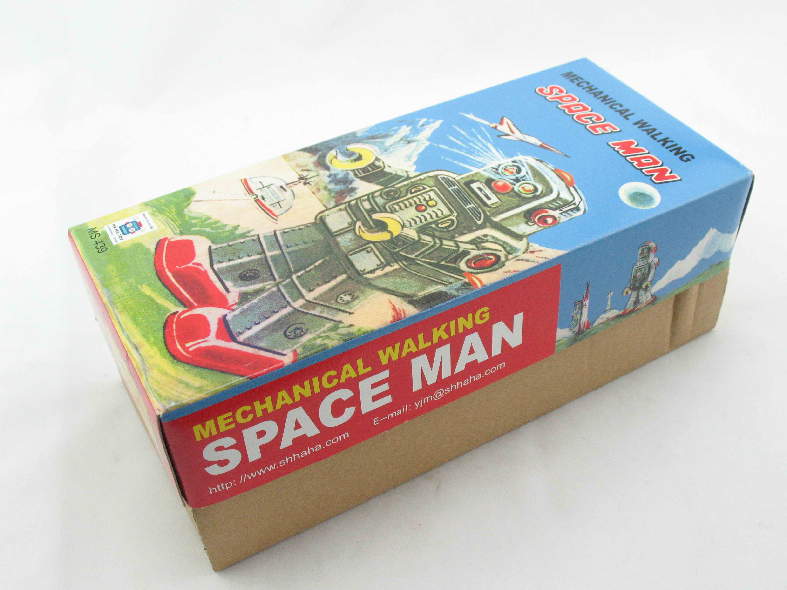 Blechspielzeug - Roboter Space Man, grau