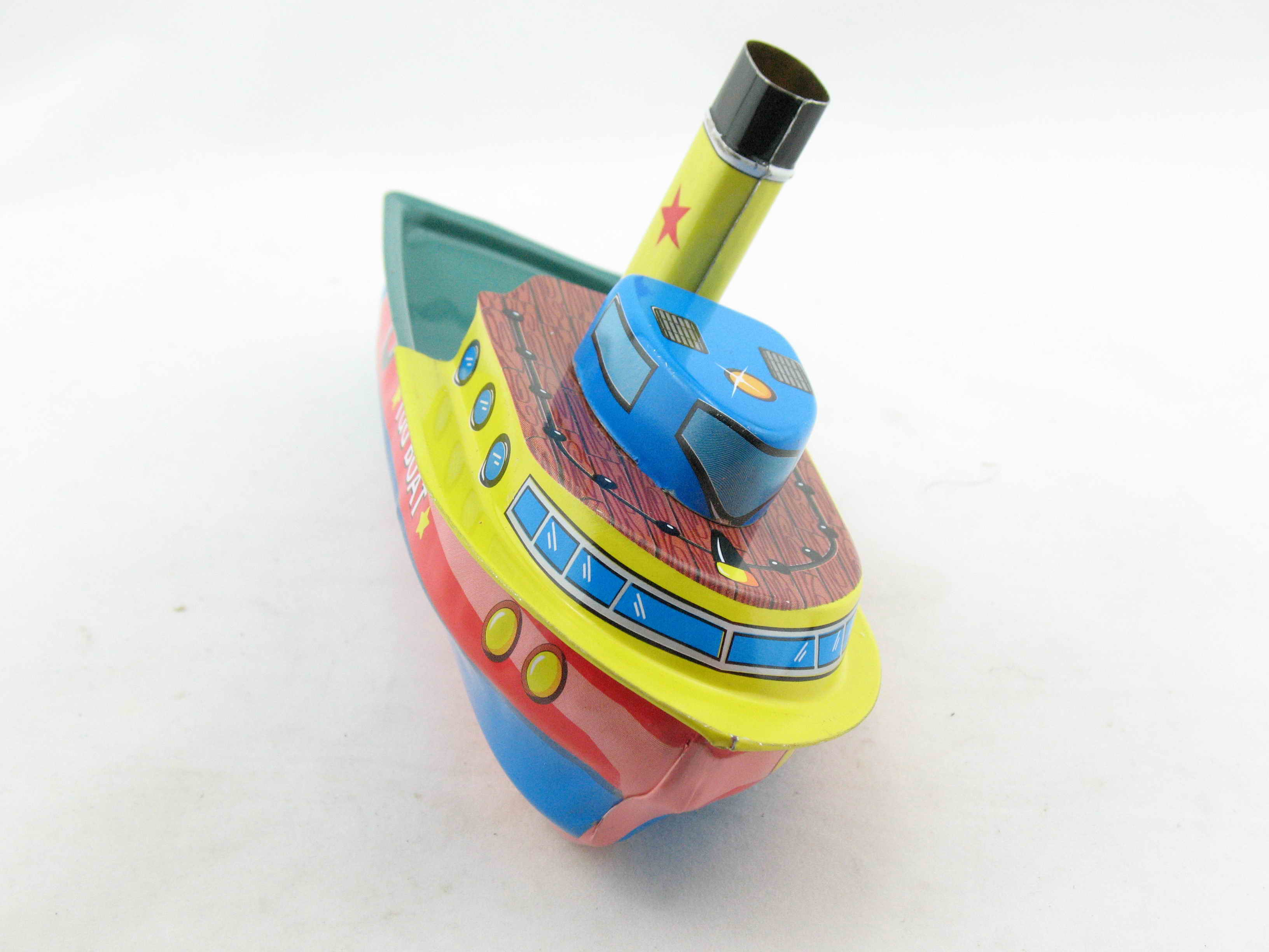 Blechspielzeug - Kerzenboot, Pop Pop Boot Tug/Schlepper