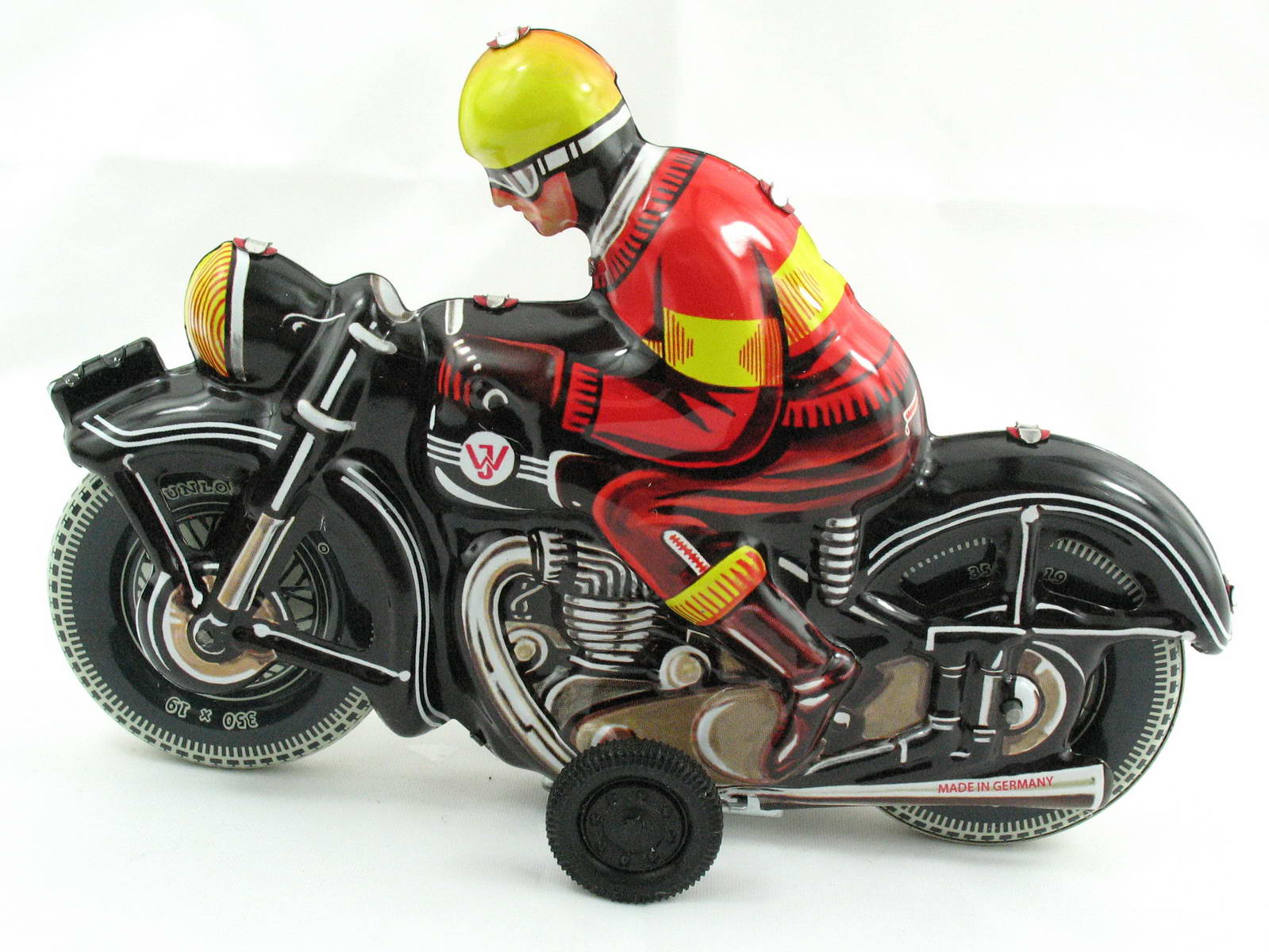 Blechspielzeug - Motorrad schwarz, made in Germany