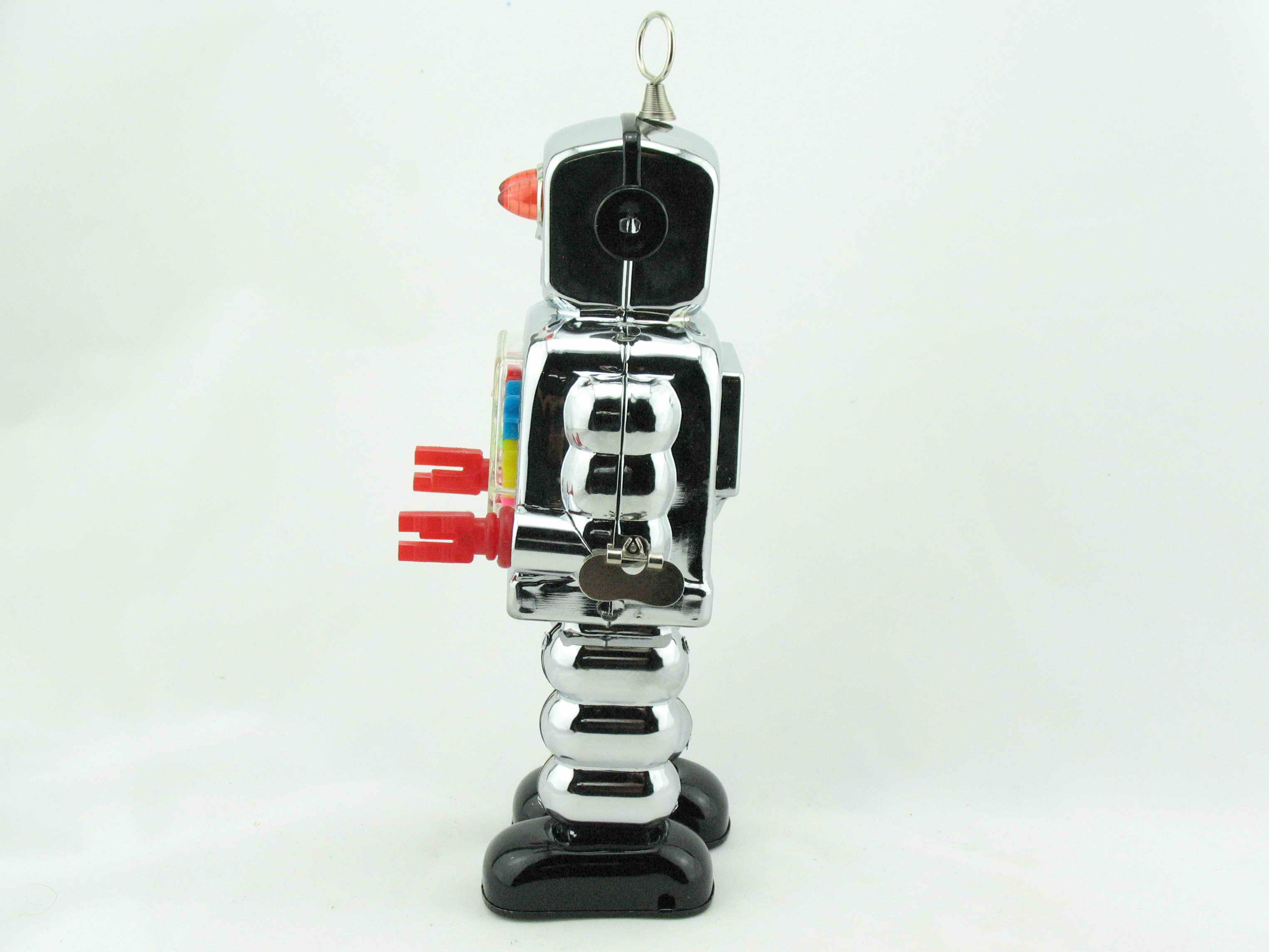 Blechspielzeug - Roboter Zahnrad, High-Wheel Robot, chrom