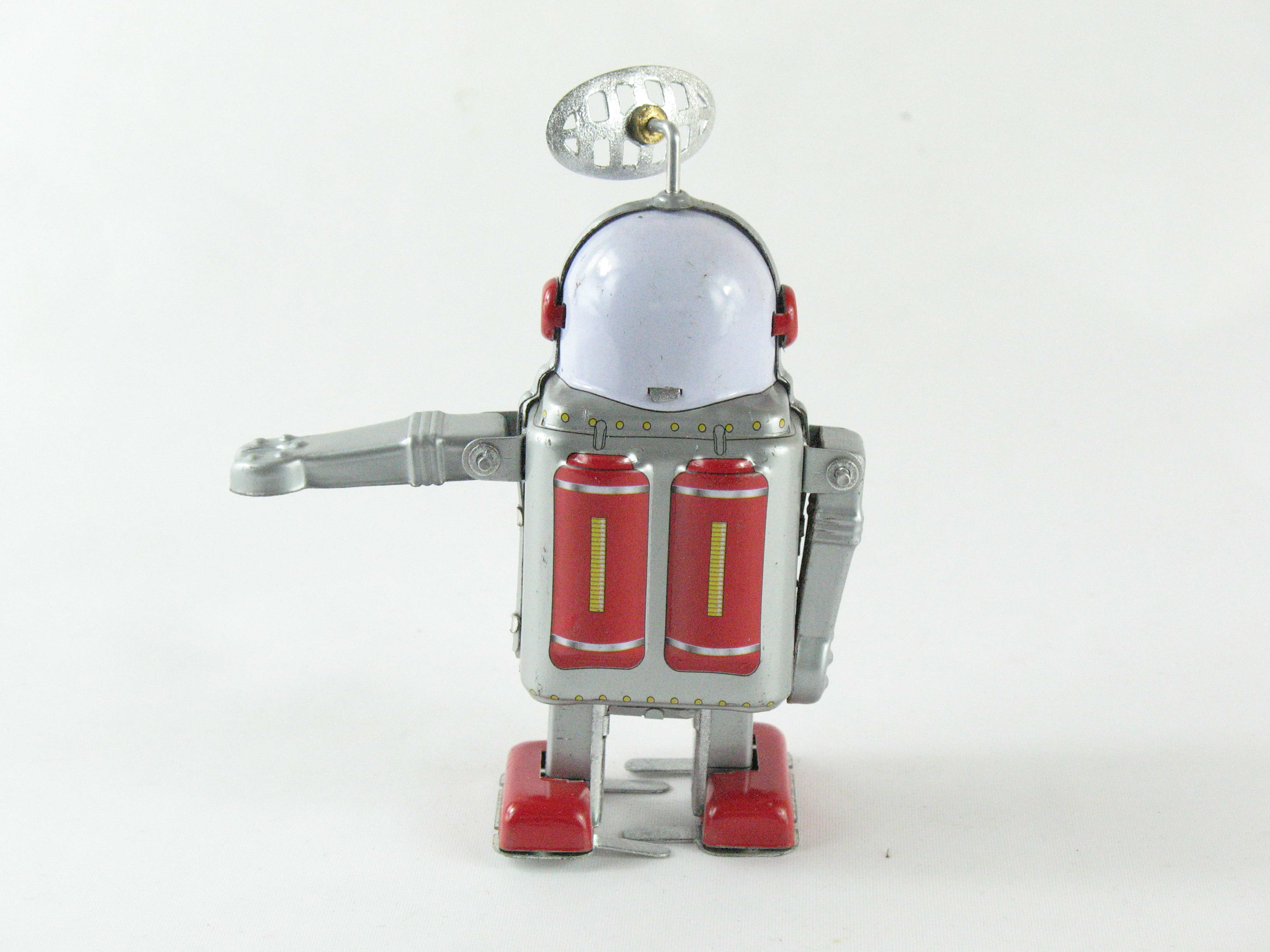 Blechspielzeug - Roboter Astronaut mit Monitor und Antenne