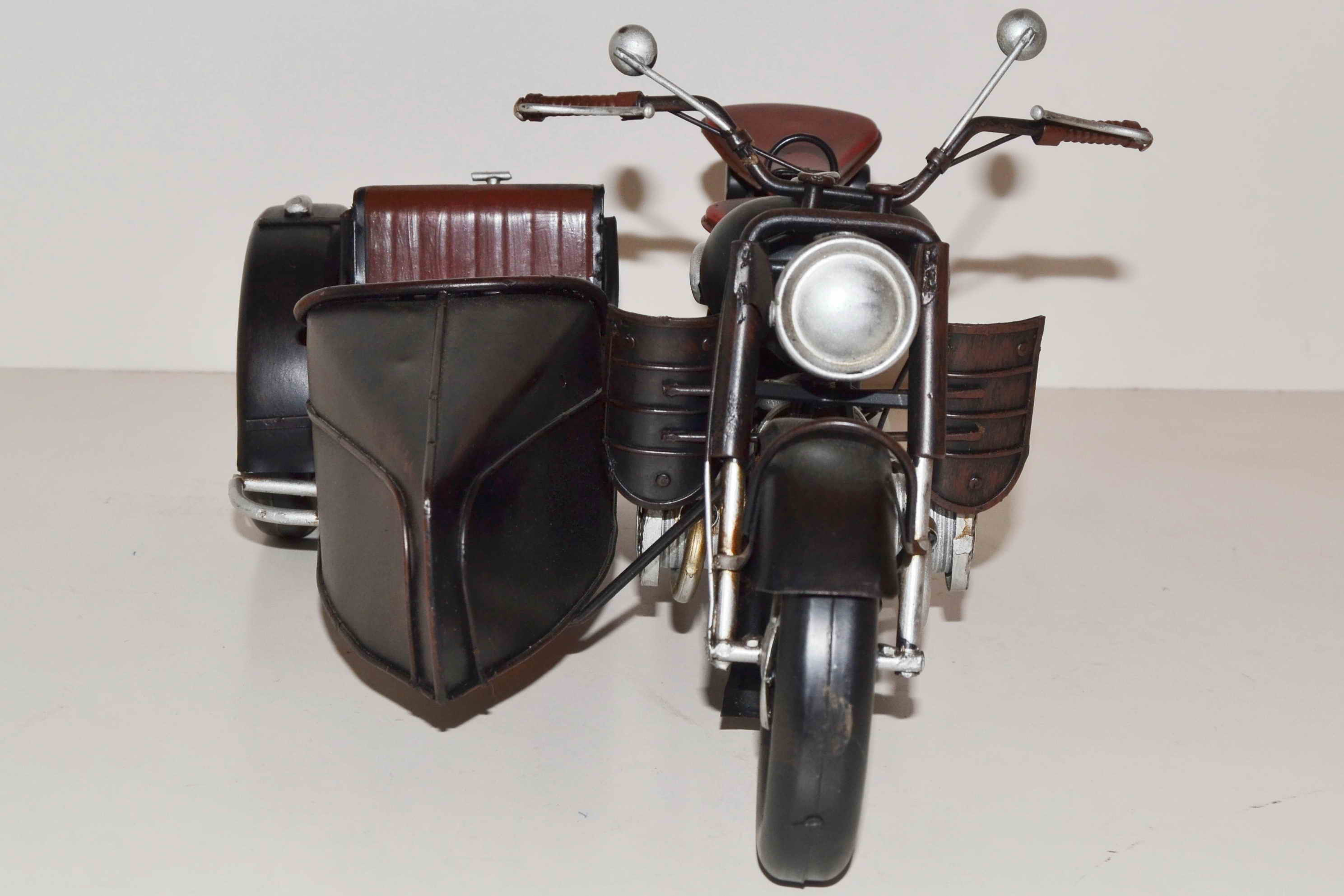 Blechmodell - Motorrad mit Beiwagen