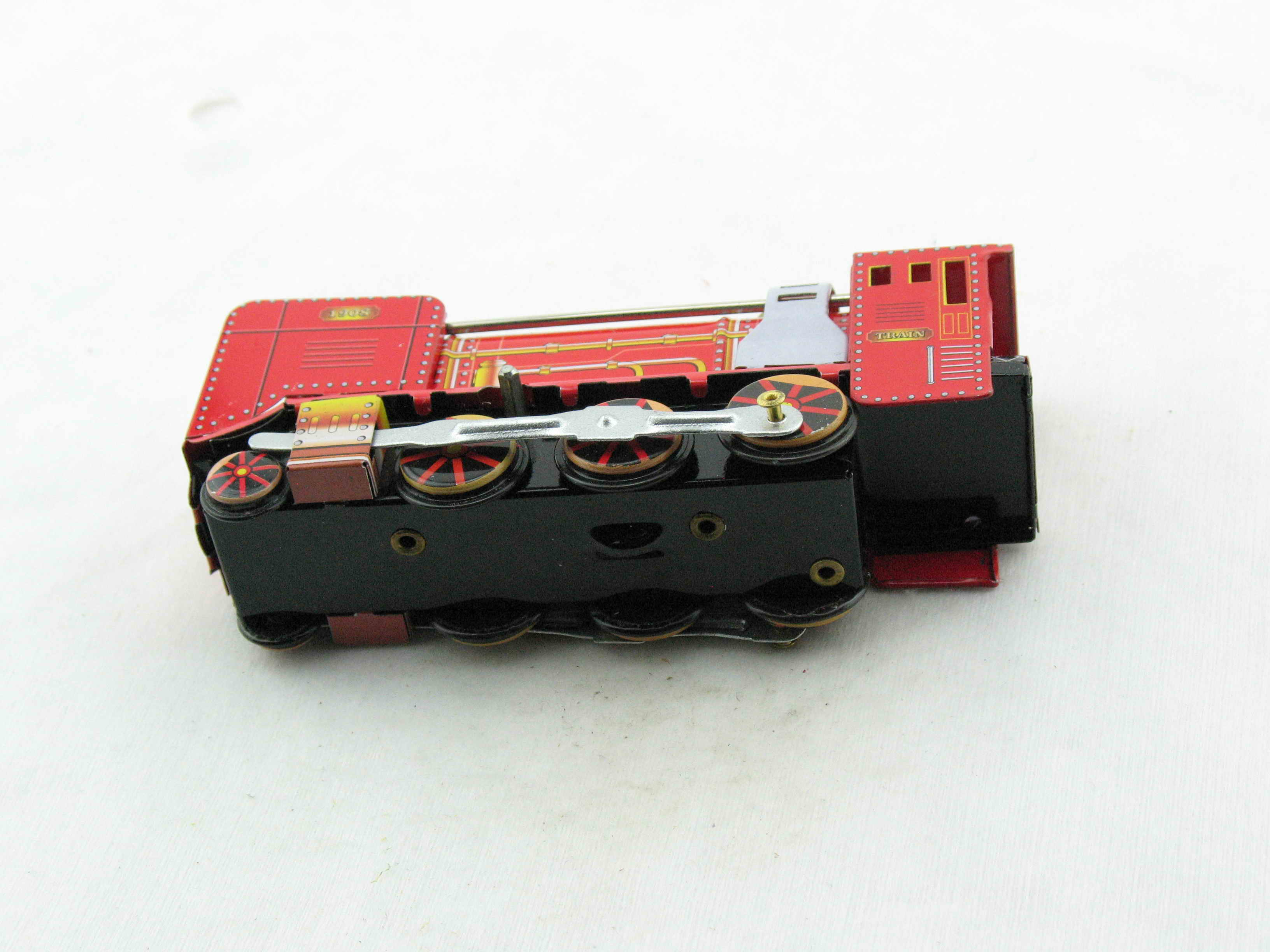Blechspielzeug - Dampflokomotive rot