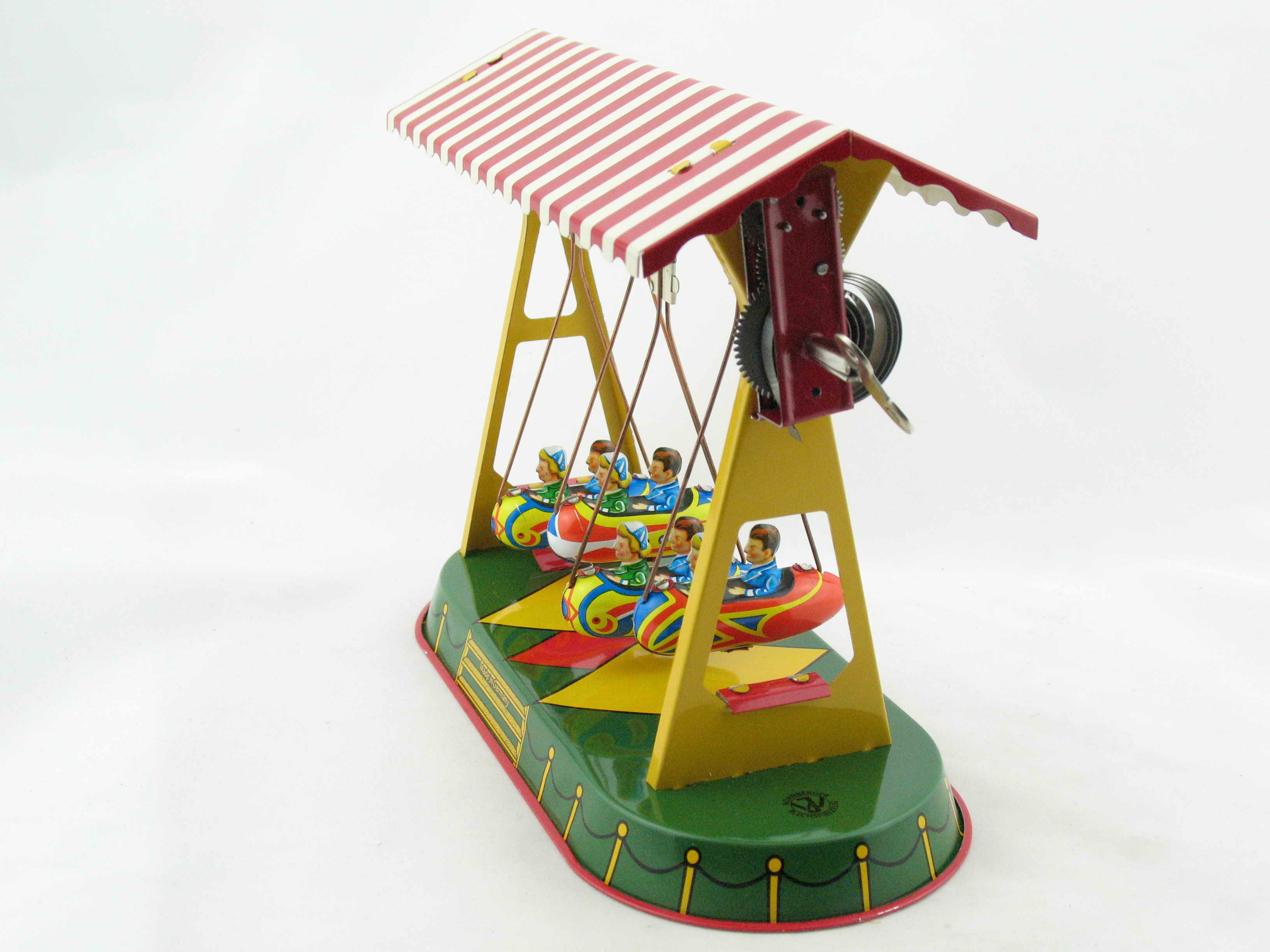 Blechspielzeug - Schiffschaukel mit Gondeln, made in Germany