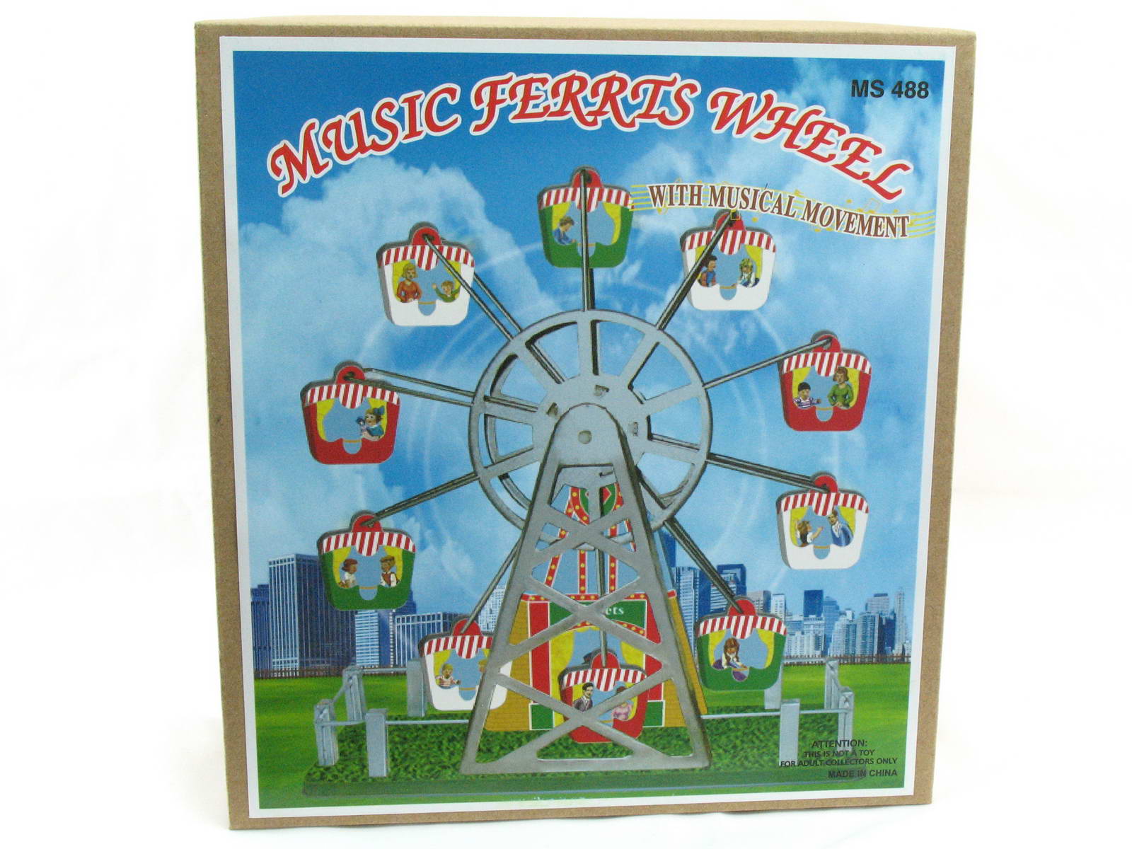 Blechspielzeug - Riesenrad mit Musikspieluhr