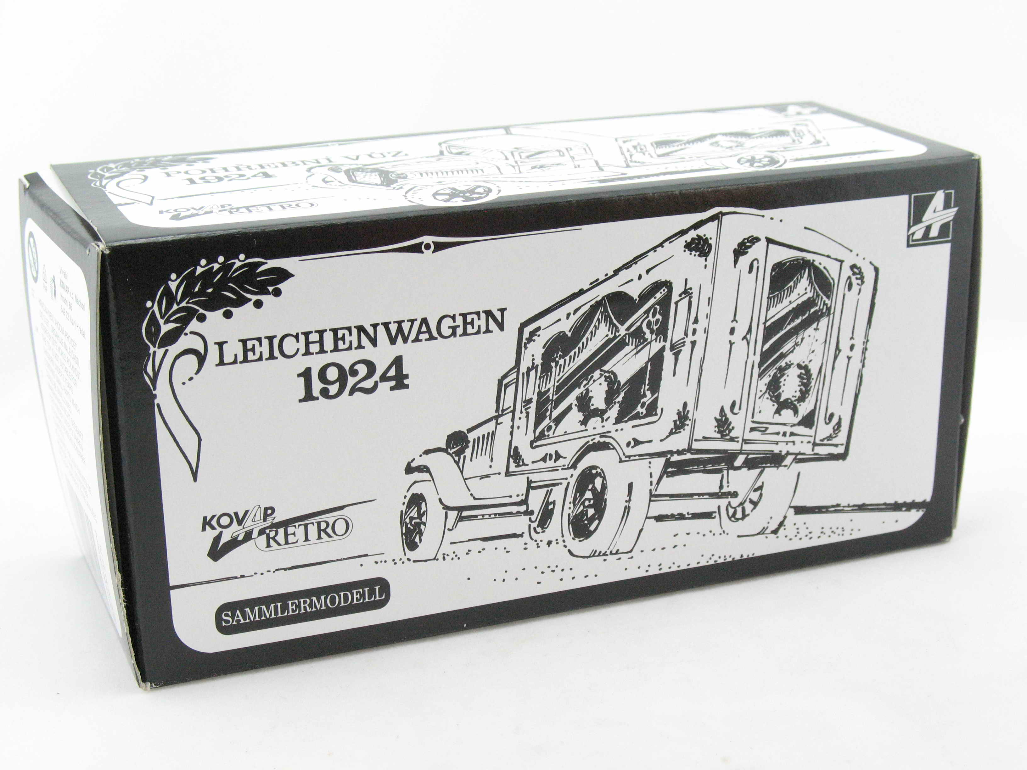 Hawkeye LKW Leichenwagen mit Holzsarg von KOVAP - Blechspielzeug