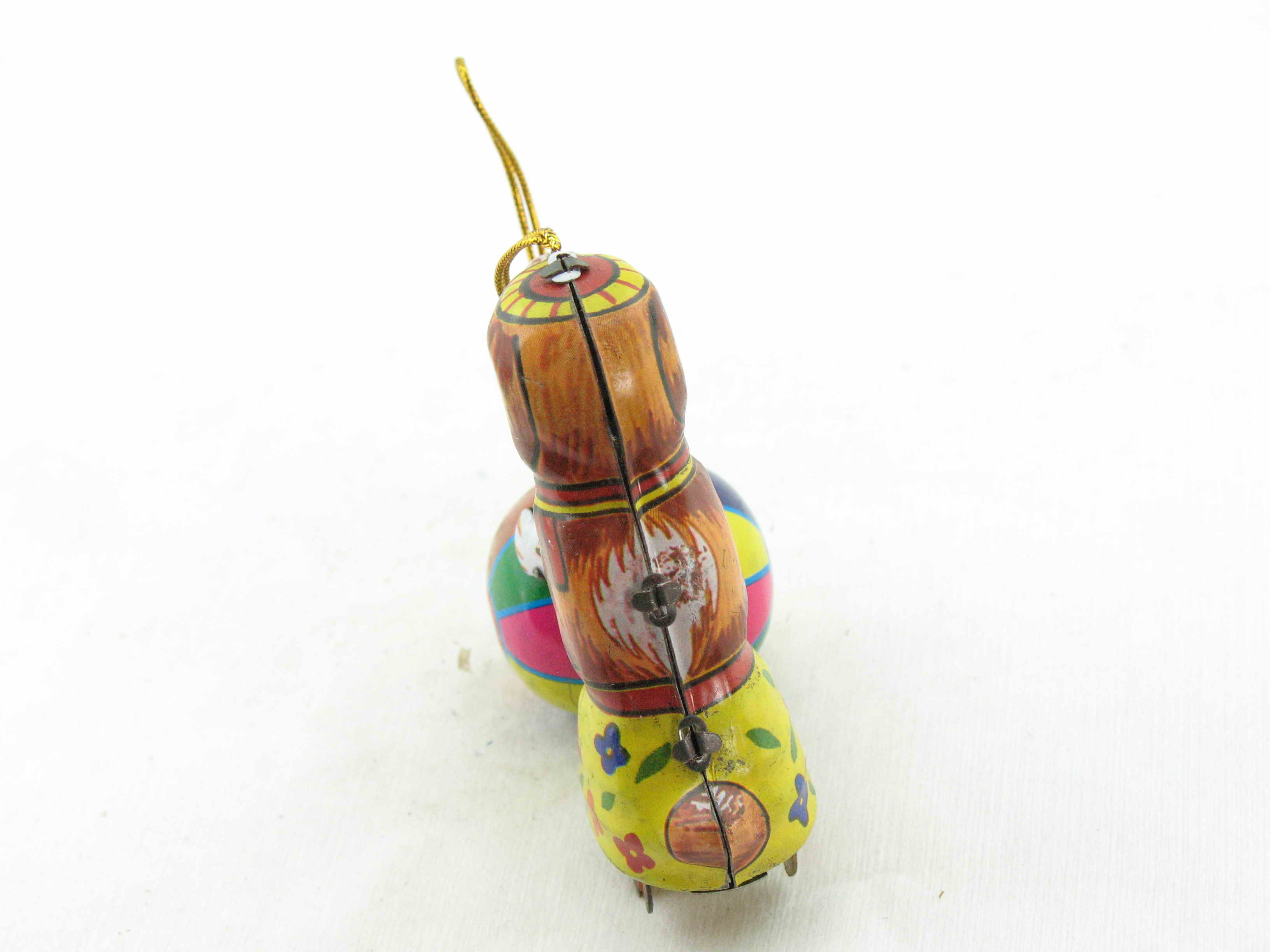 Blechspielzeug - Deko-Hund mit Ball