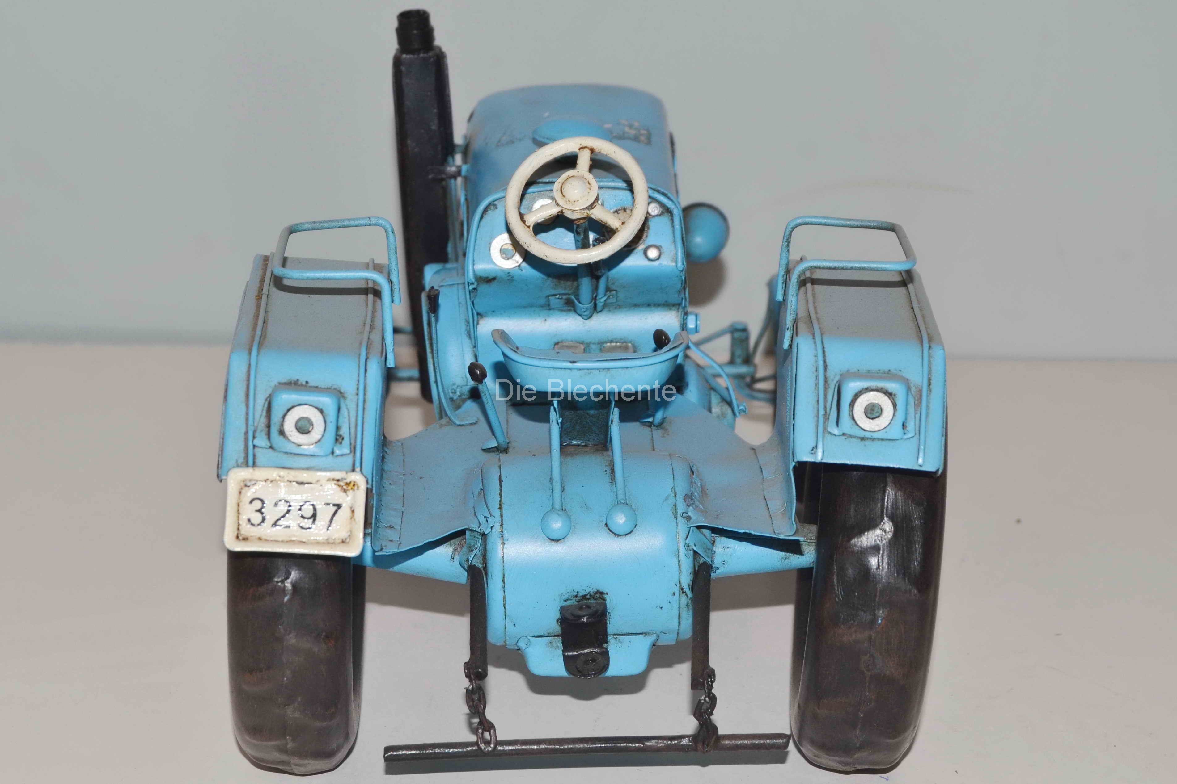 Blechmodell - Traktor, Schlepper Lanz blau 1955 ca. 26 cm