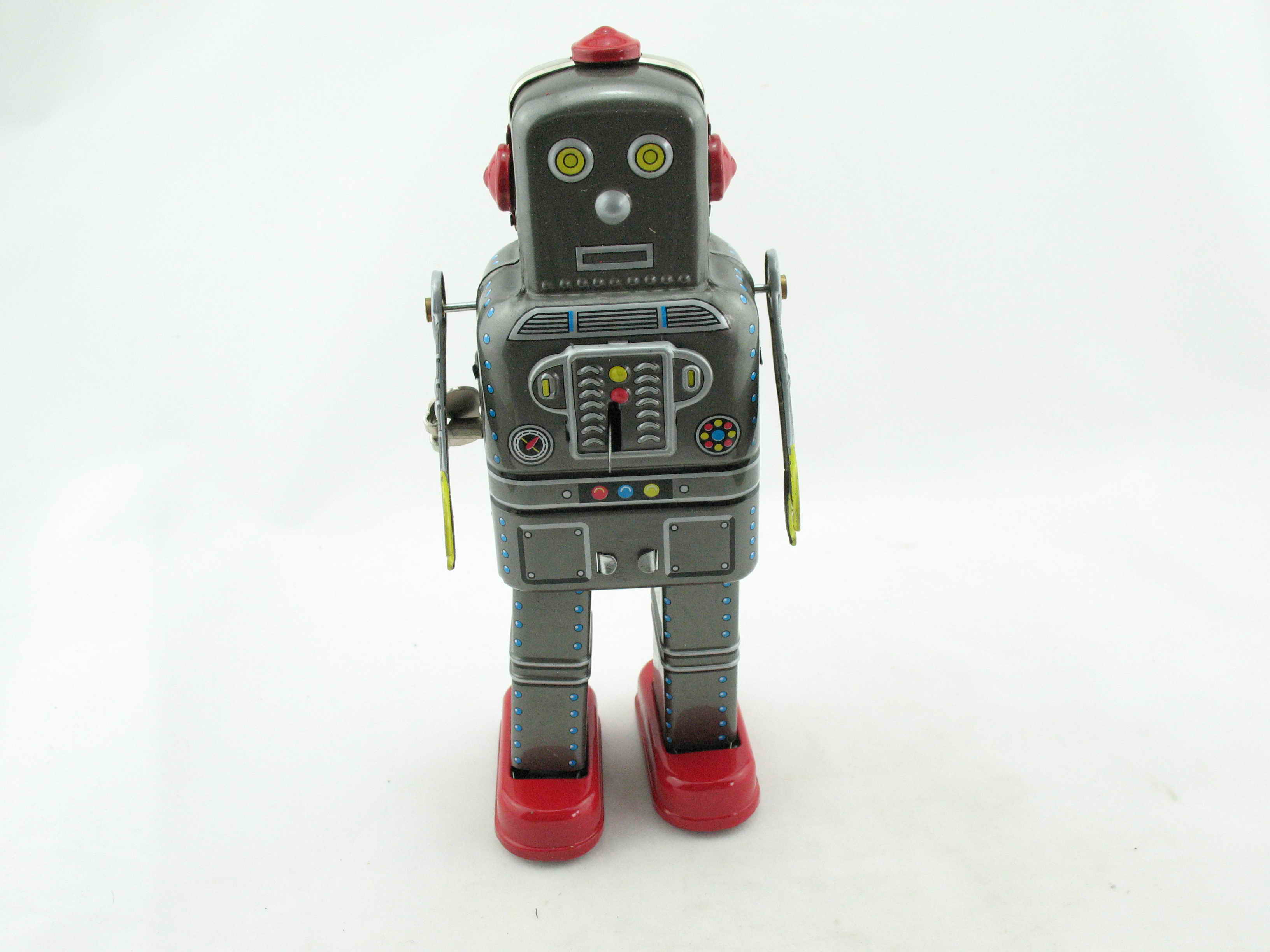 Blechspielzeug - Roboter Space Man, grau