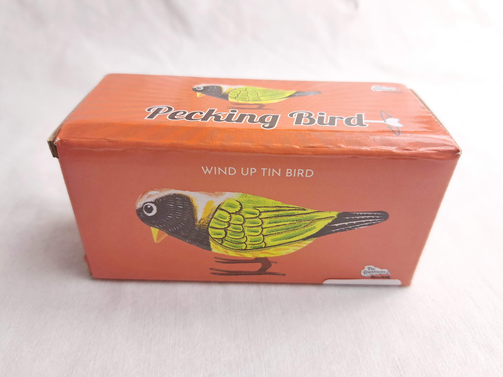 Blechspielzeug - Pickvogel zum Aufziehen, grün