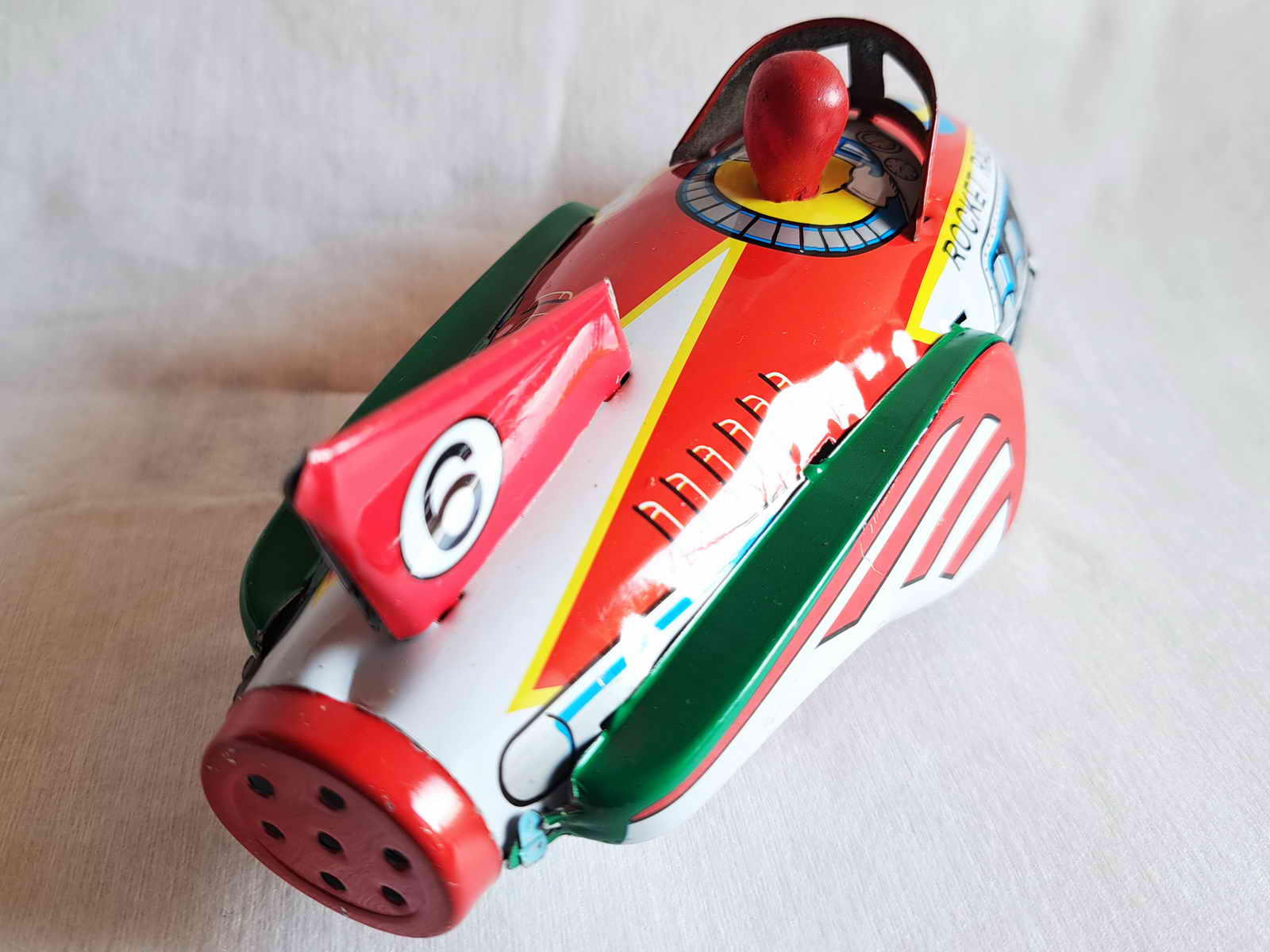 Blechspielzeug - Raketenboot, Raumschiff Rocket Racer