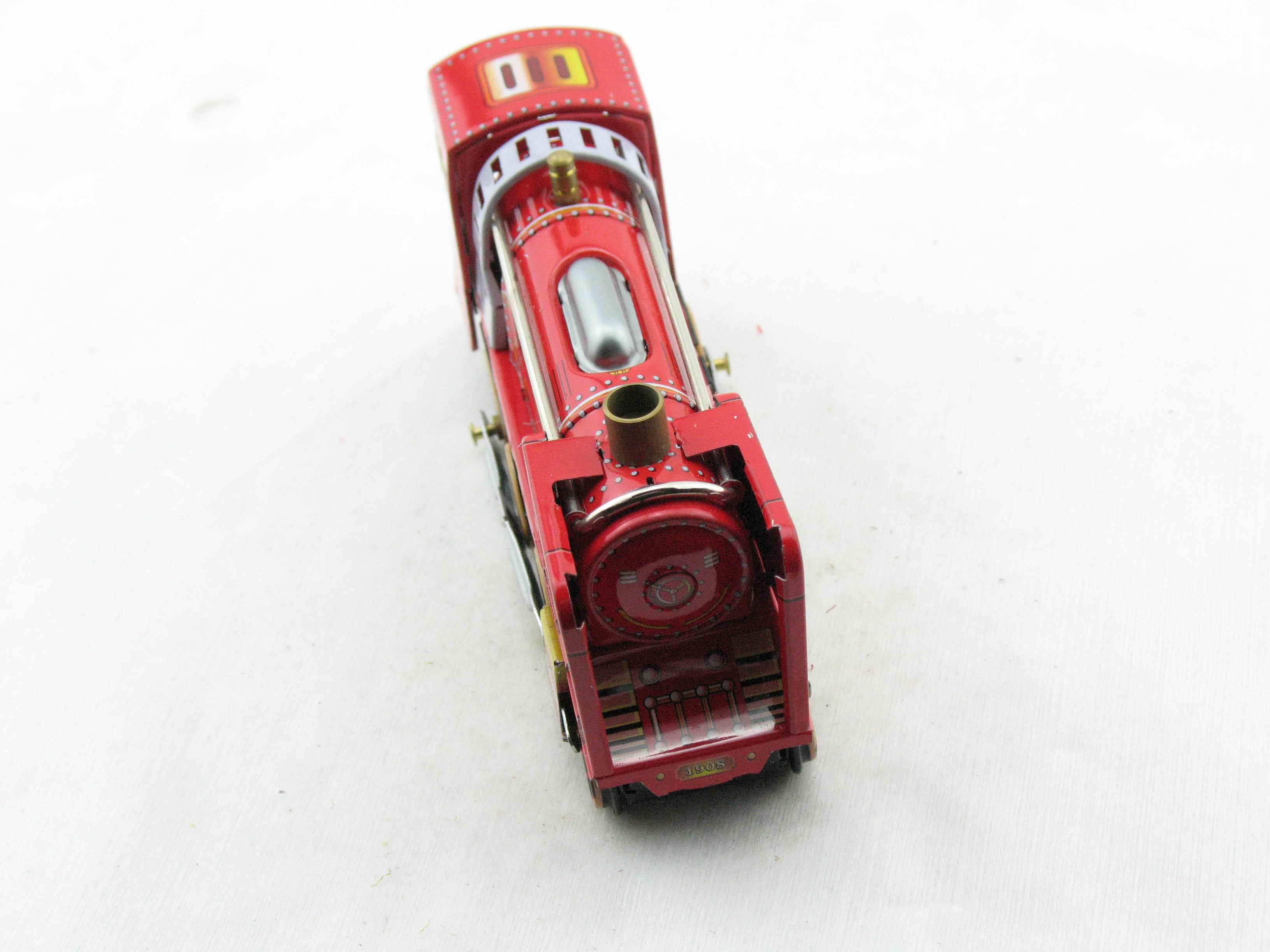 Blechspielzeug - Dampflokomotive rot
