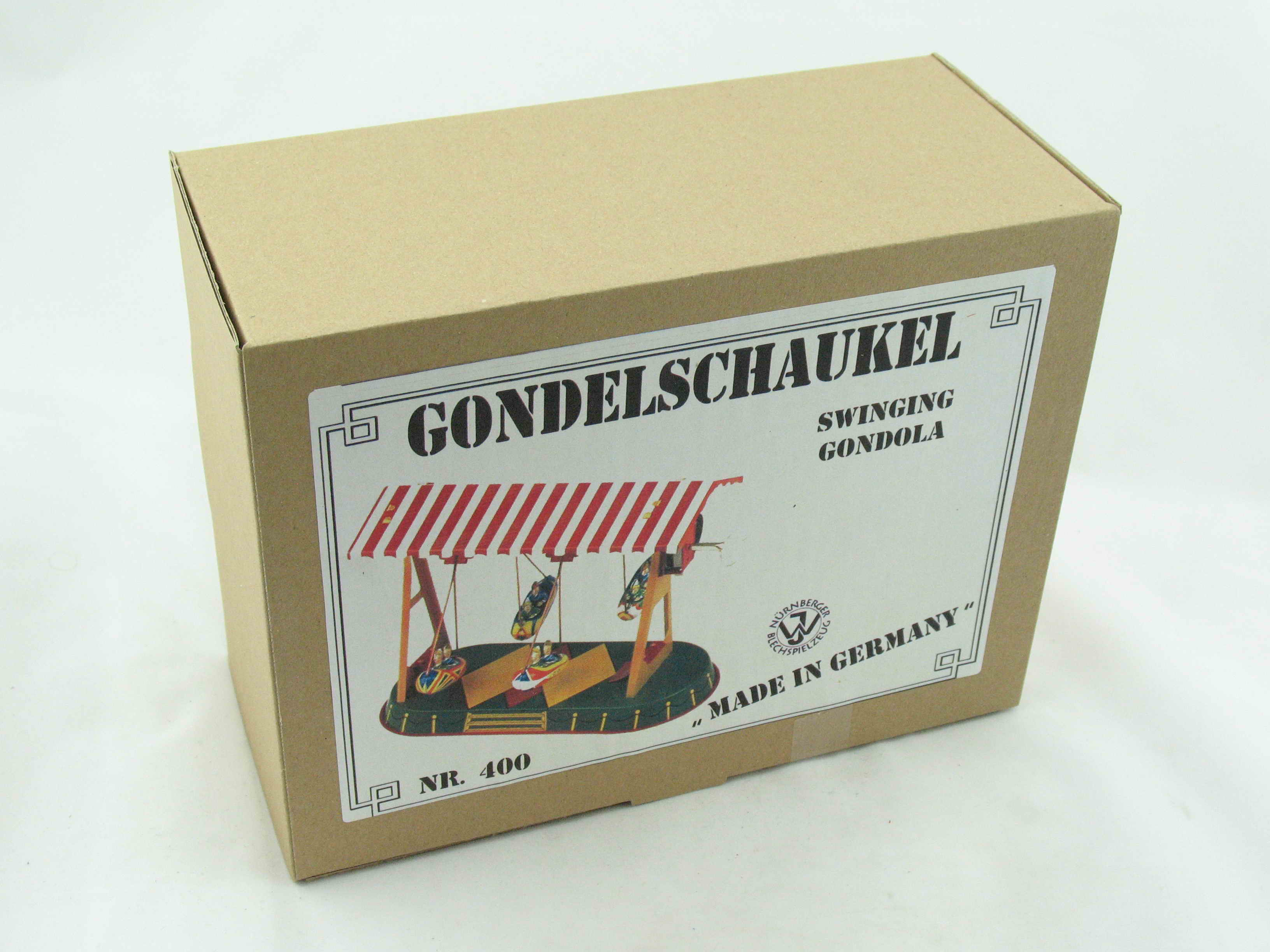 Blechspielzeug - Schiffschaukel mit Gondeln, made in Germany