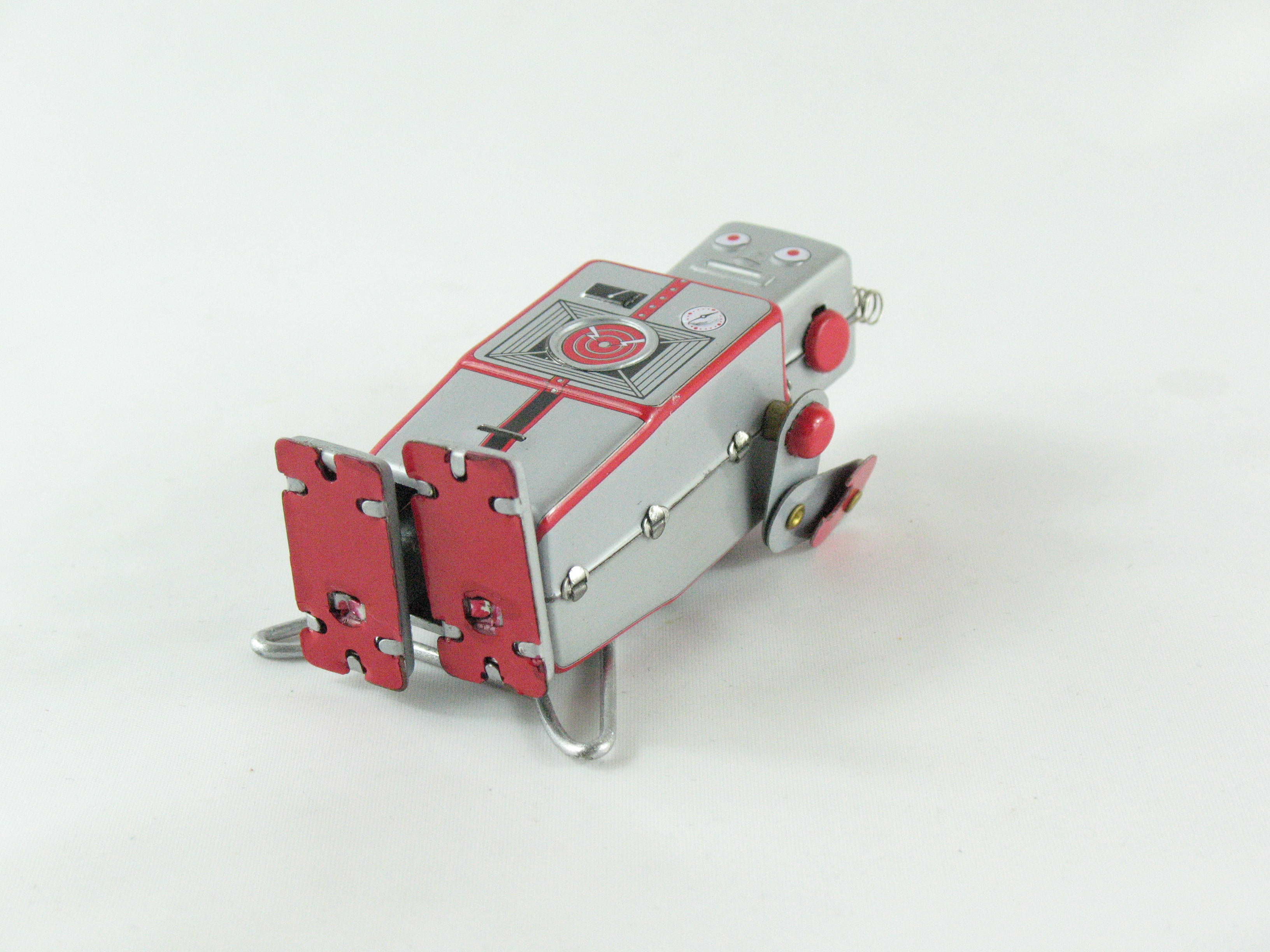 Blechspielzeug - Roboter silber mit Antenne