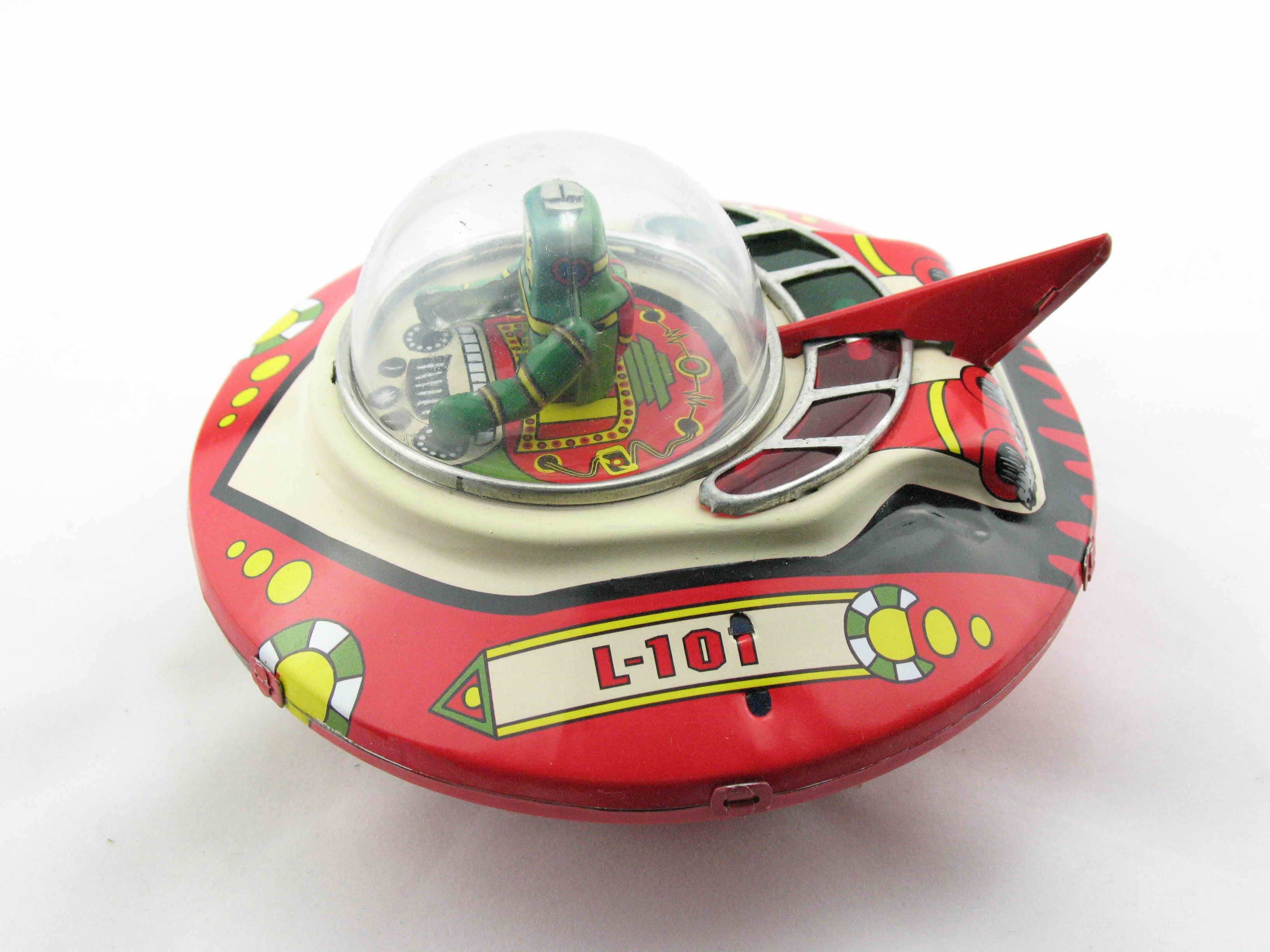Blechspielzeug - Roboter Commander Ship, Raumschiff mit Commander