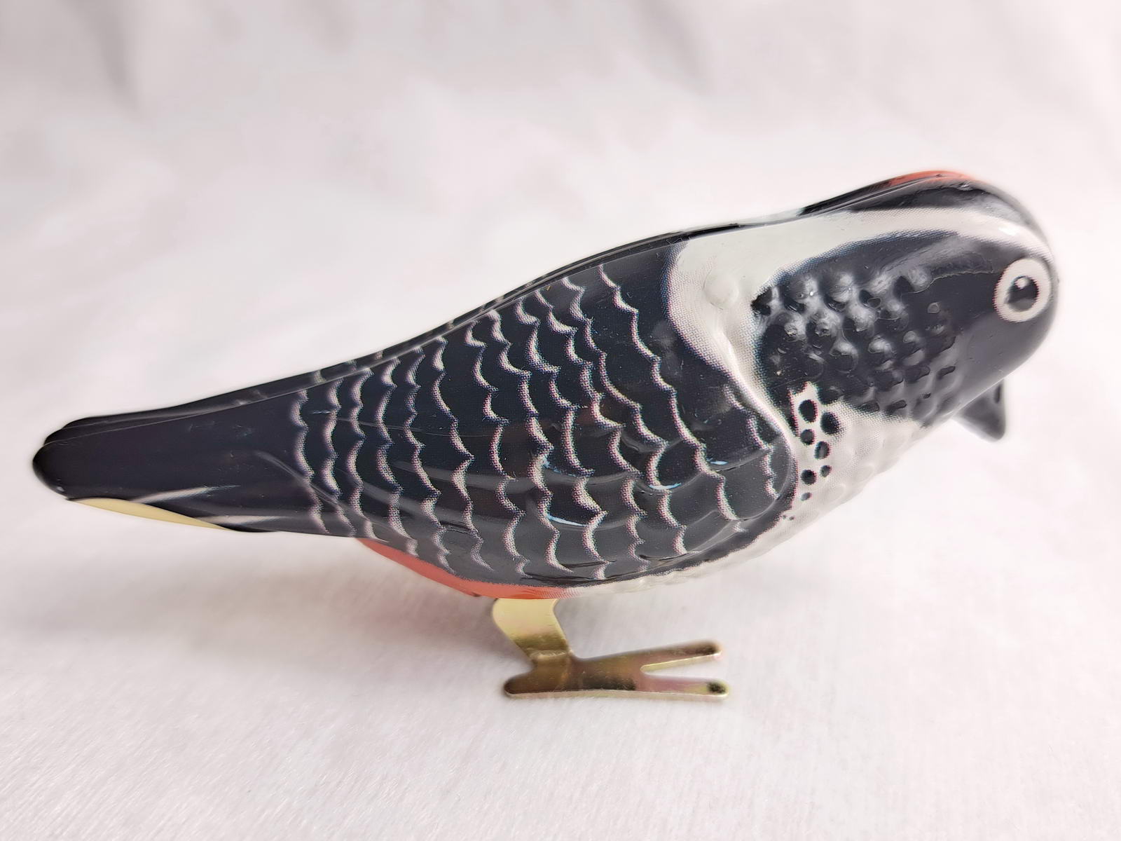 Blechspielzeug - Pickvogel zum Aufziehen, schwarz