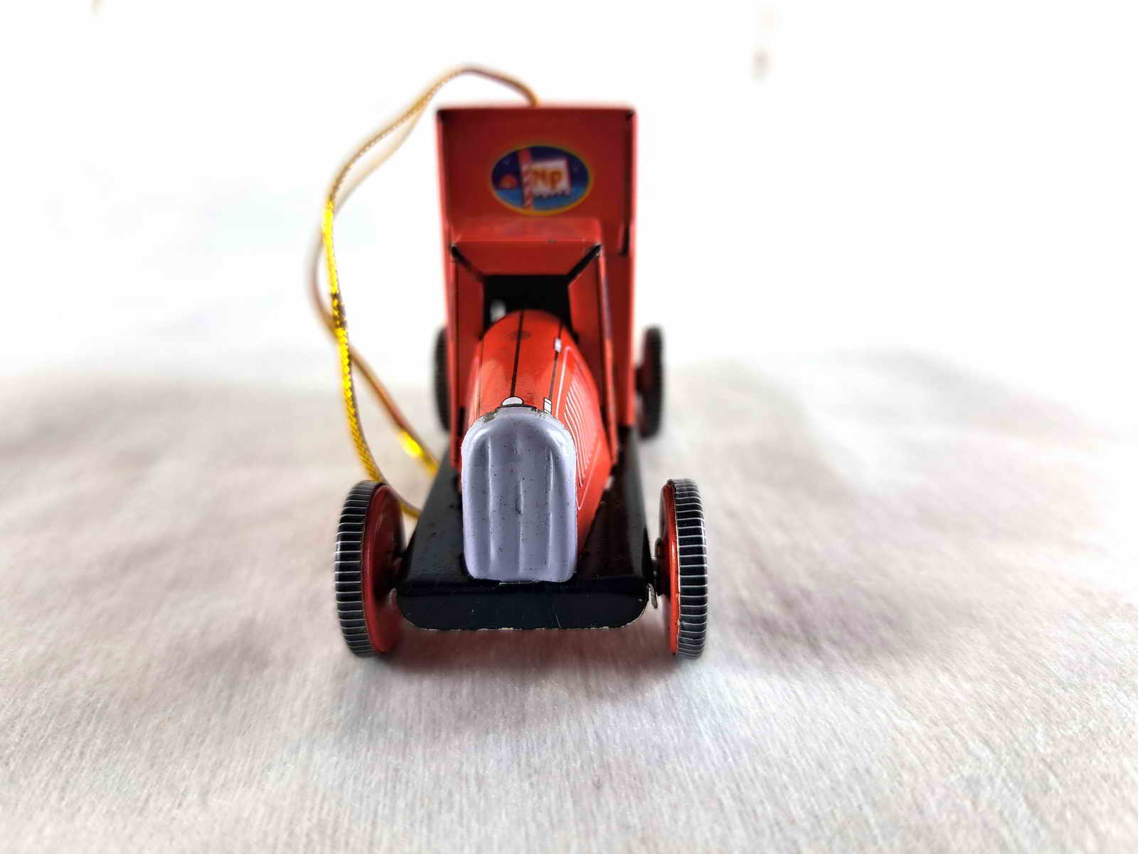 Blechspielzeug - Deko Lastwagen rot, Weihnachten