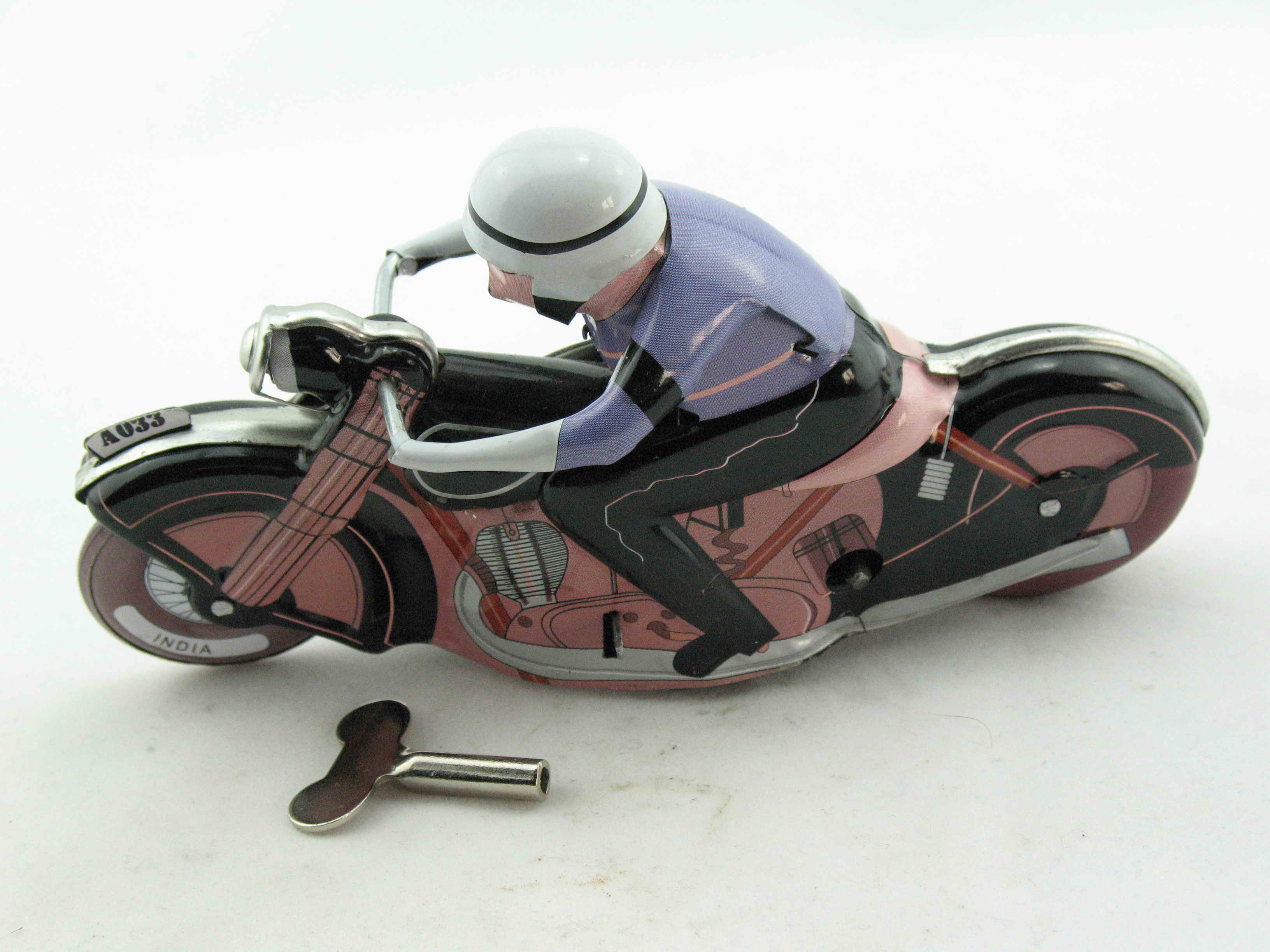 Blechspielzeug - Motorrad Motoracer Classic schwarz
