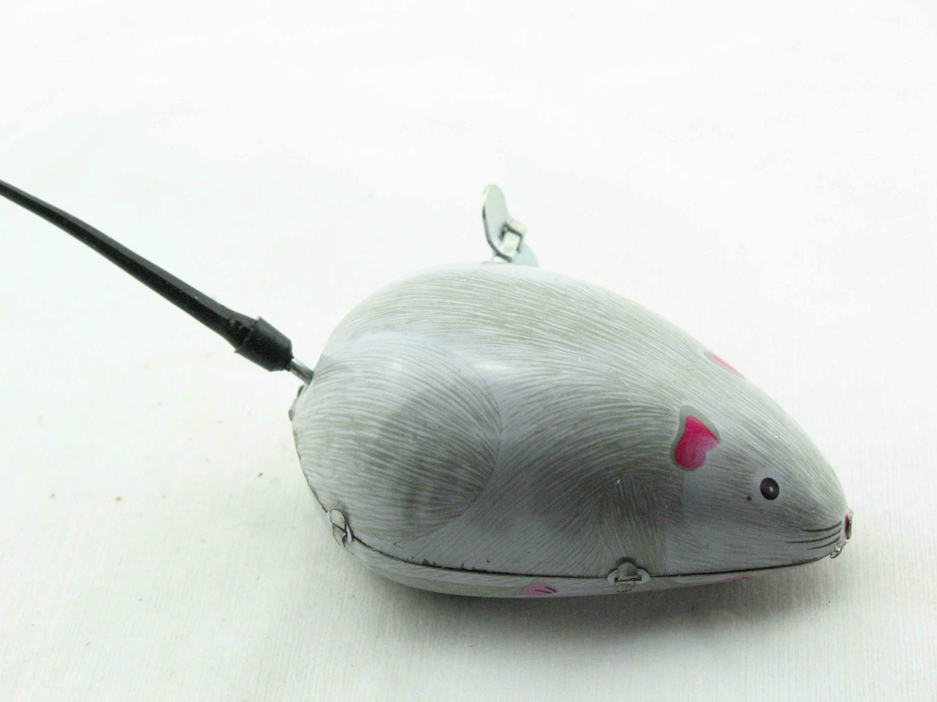 Blechspielzeug - Graue Maus Wackelschwanz
