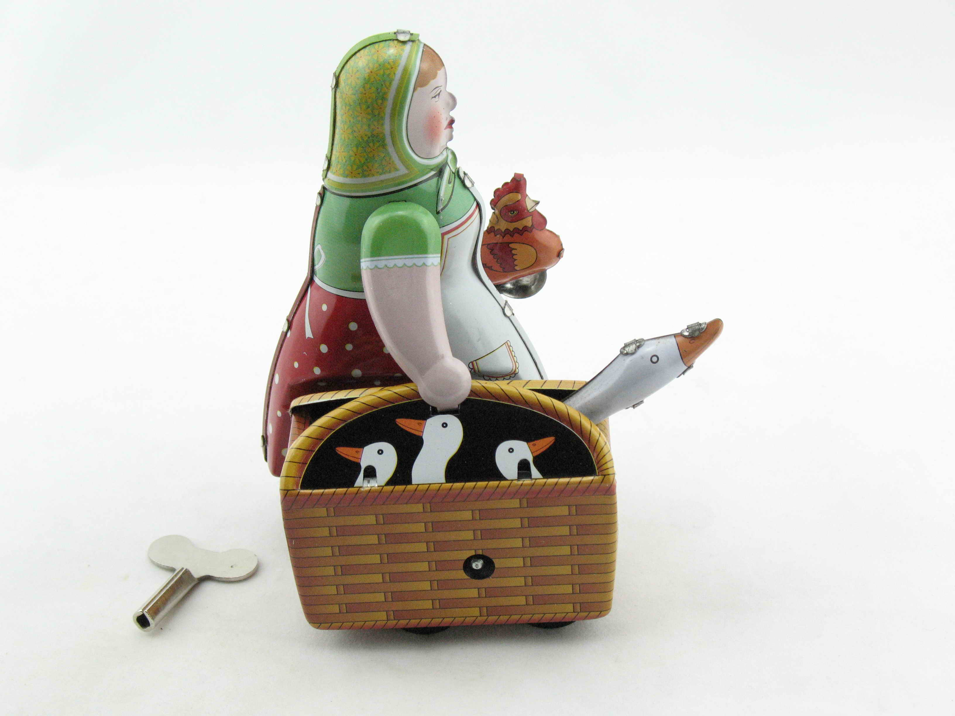 Blechspielzeug - Gänseliesel mit Korb