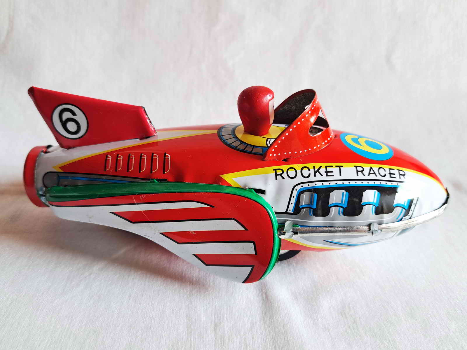 Blechspielzeug - Raketenboot, Raumschiff Rocket Racer