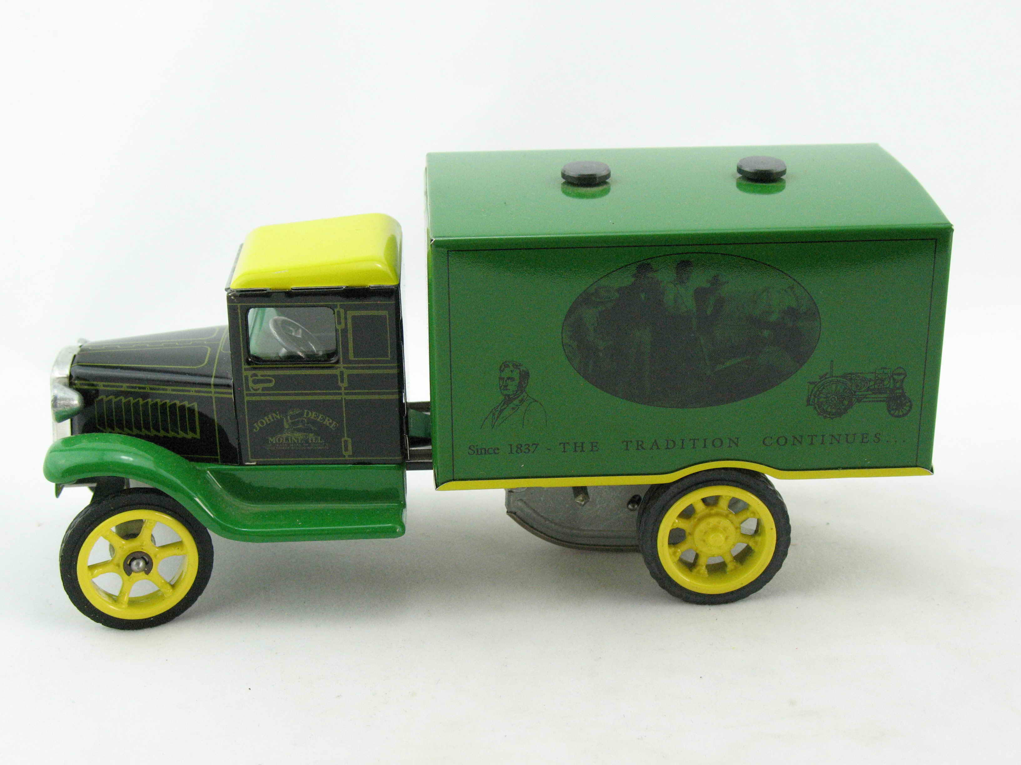 HAWKEYE LKW John Deere mit Uhrwerk von KOVAP - Blechspielzeug