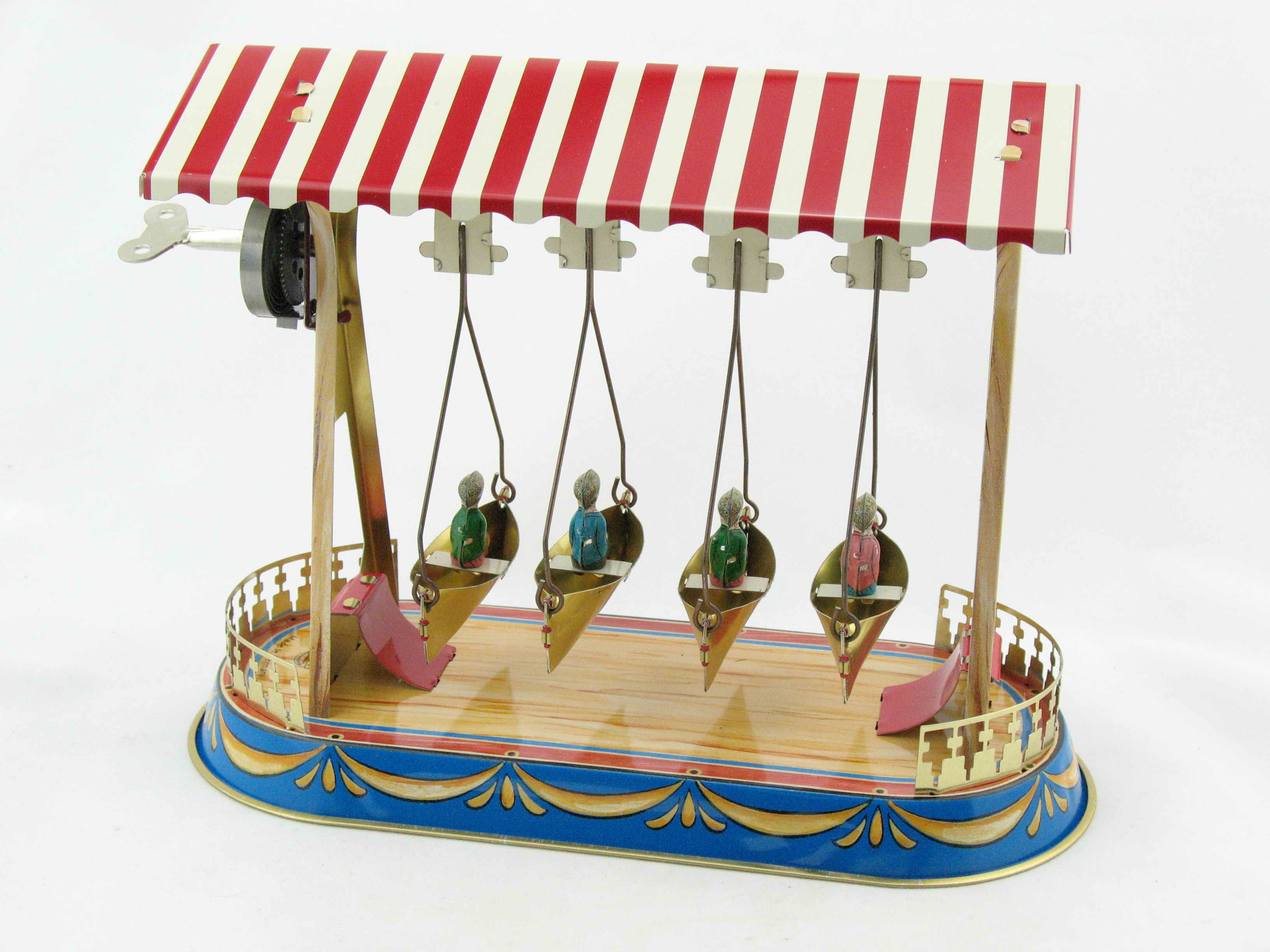 Blechspielzeug - Barock-Schiffschaukel, made in Germany