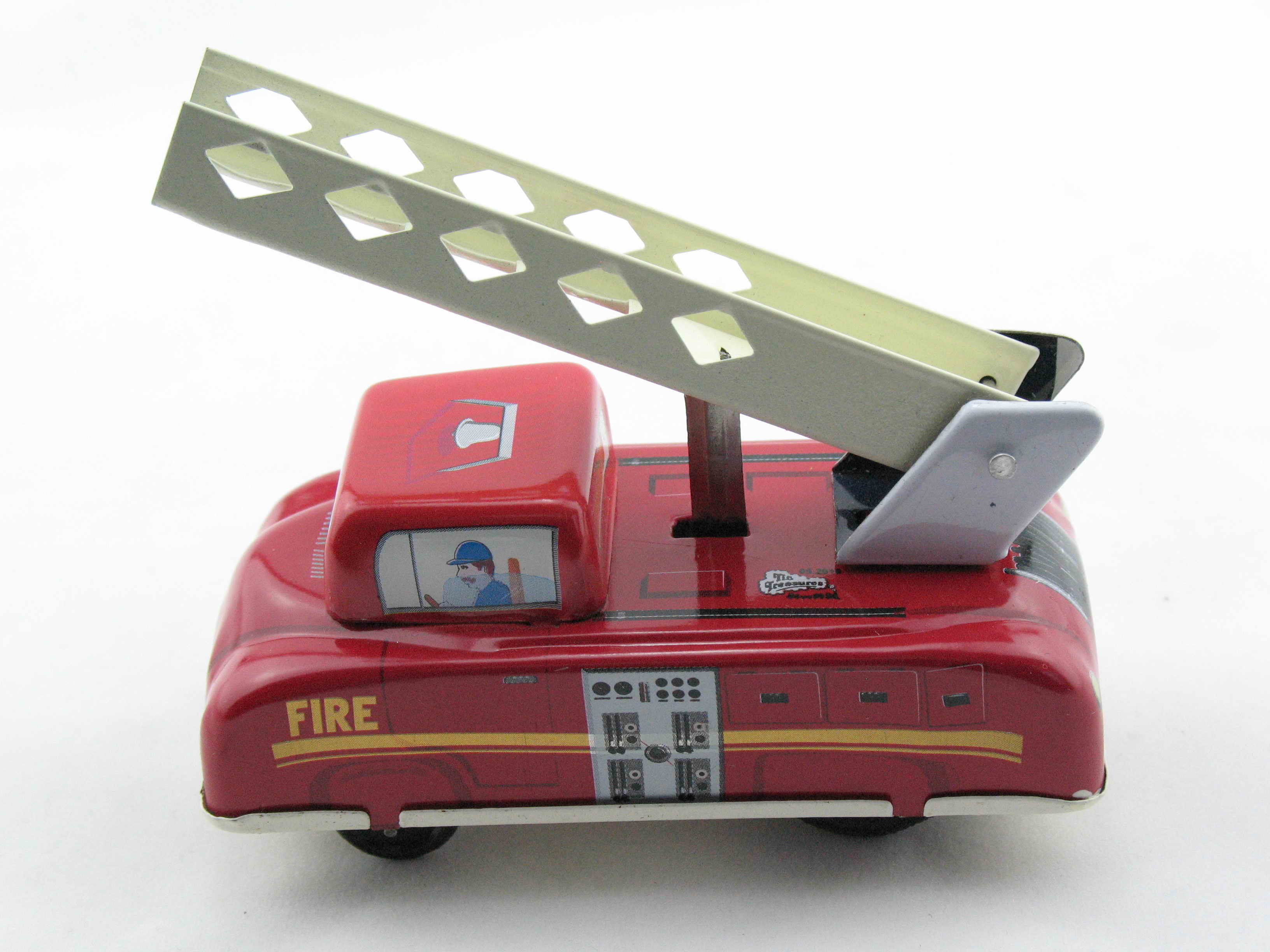 Blechspielzeug - Auto - Handdrückfeuerwehr