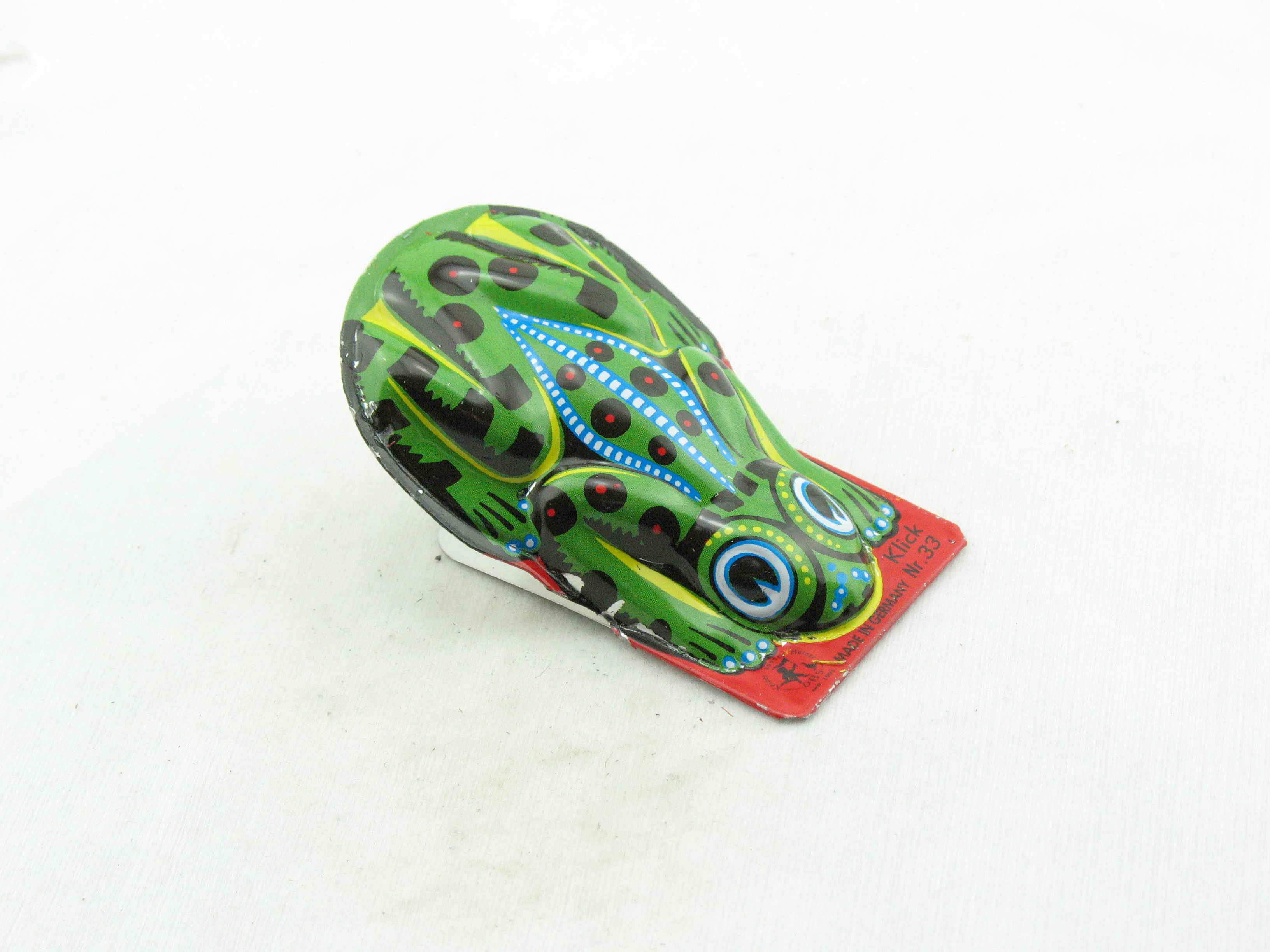 Blechspielzeug - Knackfrosch grün, made in Germany