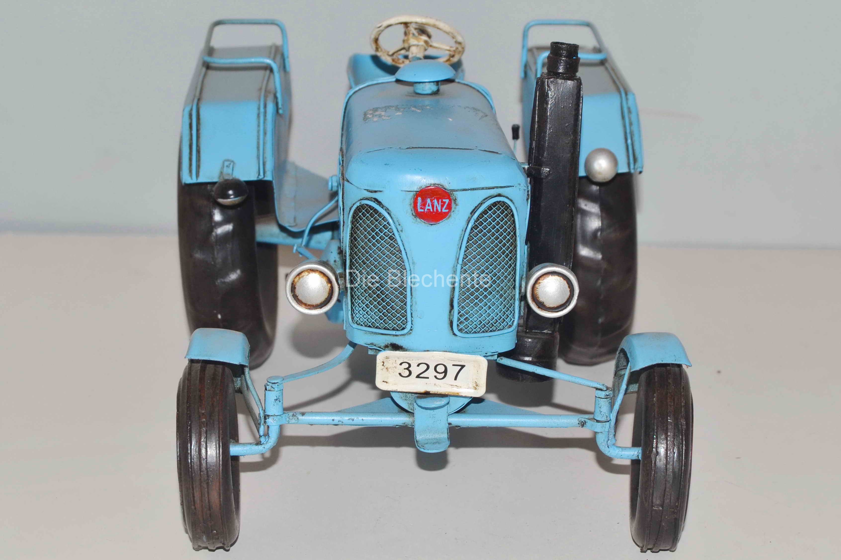 Blechmodell - Traktor, Schlepper Lanz blau 1955 ca. 26 cm